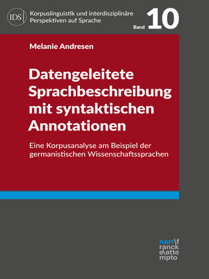 cover image of Datengeleitete Sprachbeschreibung mit syntaktischen Annotationen